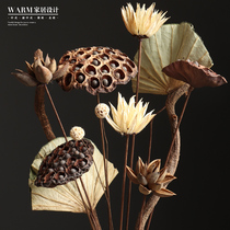Handmade dried flowers real flower bouquets lotus showerheads Yunnan air-dried mixed Buddhist ornaments living room Zen suit literature and art
