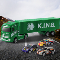 Childrens inertial big truck Toy container container truck large tanker boy trailer baby large truck