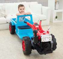 Walking tractor electric toy car can seat people four-wheel double size simulation childrens super large bucket