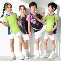 2021 quick-drying short-sleeved mens and womens table tennis clothing breathable volleyball jersey badminton suit suit shuttlecock skipping rope suit