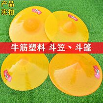 Rain cap sunshade and rain dual-purpose umbrella rainproof sunscreen Windproof Folding Fishing umbrella hat transparent riding double brim