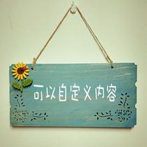 Pastoral wooden brand custom decoration listing business something out of the House sign kindergarten class card lettering