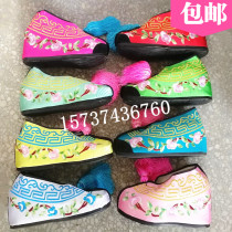 Opera shoes womens flowers shoes color shoes high embroidered shoes drama color shoes ancient dress lady shoes Opera color shoes