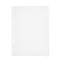 MUJI EVA Resin Storage Bag with Zipper Binder