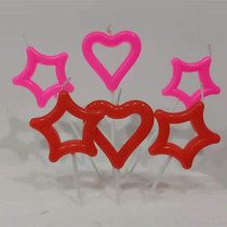Net Red birthday cake candle decorations love star party proposal creative photography baking