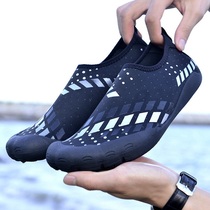 Couple treadmill shoes quick-drying anti-cut snorkeling wading shoes Women catch the sea thick bottom five fingers canyoning diving beach socks men