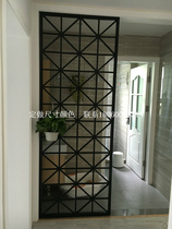 European-style iron partition living room entrance wrought iron screen creative fashion hollow carved wrought iron window flower wall custom-made