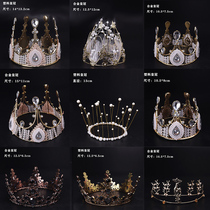 Crown Birthday Cake Decoration Bride Swan Pearl Castle Crown Adult Children Queen Headdress Net Red Same Style