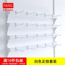 Old house mobile phone accessories display stand on the wall White assembly shelf aacolumn strip paint square tube supermarket adhesive hook 1 5