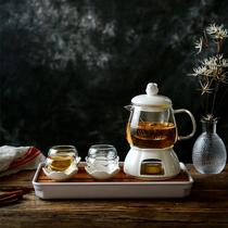 Light luxury English afternoon tea Ceramic glass flower tea set Nordic Winter health tea Fruit camellia teapot