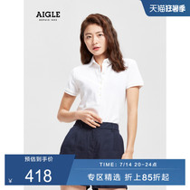 AIGLE EAGLEFEM S21 Womens quick-drying moisture wicking UPF50 sunscreen UV protection POLO