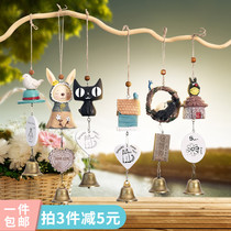 Japanese chincho wind chime hanging decoration creative girl bedroom room hipster birthday gift ceramic door bell pendant