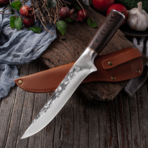 Slaughter knife cut bone cut cut meat peeling pig mutton stall with stainless carbon steel cut watermelon outdoor self-defense Sharp