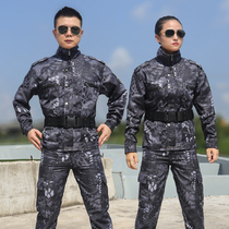 New camouflage suit men wear-resistant labor insurance clothing tooling new camouflage overalls a set of student military training uniforms female
