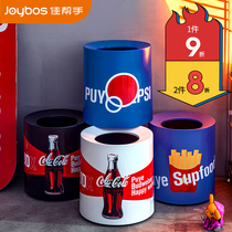 Trash bin light luxury home retro Net red living room bedroom creative kitchen bathroom Nordic toilet tide card storage