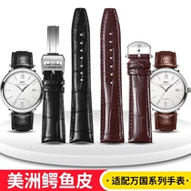 IWC strap genuine leather crocodile leather watch strap mens original IWC Portugal 7 Portuguese Seven Peta Fino