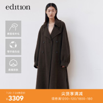 edition medium long wool coat Womens winter double-sided wool coat treasure wool