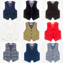 Childrens waistcoat 2021 Winter thickened baby Han version Playboy dress Childrens suit plays out of the boys suit