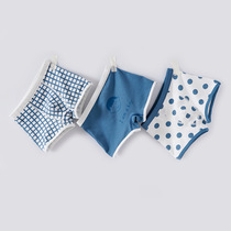 Childrens underwear boys and girls cotton underwear 3 boxer pants 5 middle and big Children Baby 10 students boxer shorts