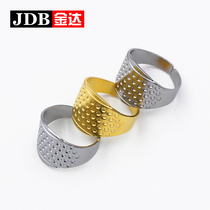 JD Jinda accessories sewing DIY tool metal thimble thickened finger sleeve needle clamp hand guard Gold
