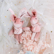 Net red velvet rabbit doll pendant with hand gift female bridesmaid gift box doll Net Red Rabbit plush