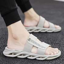 Summer mens lined slippers room inside and outside wearing bathrooms anti-slip trendy beach cool drag sports Soft bottom sandals