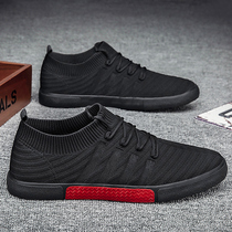 Mens canvas sports casual old Beijing cloth shoes deodorant breathable slip-on lazy driving shoes summer trendy shoes