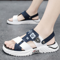 2022 new summer sandals mens anti-slip fashion trends beach shoes mens home outwear drive 100 ride-hailing shoes