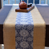 Coarse Hemp Cloth Tea Mat Table Cloth Art Chinese Zen tea Flag Linen Table Flag Tea Ceremony Mat Day Style Tea Art Dry Bubble Table