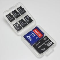 8 in 1 memory card protection box MS TF SD memory stick storage box thick white box camera card box