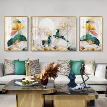 Ginkgo biloba diamond painting fortune deer cross stitch 2020 new thread embroidery living room simple modern diamond embroidery triptych