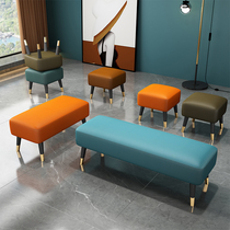 Casual square stool shop minimalist Shoes Stool Tailstool Bed Tail Footrest Small Chair Bed Front Bench Trial Dressing Room Bench Long Bench