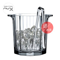 NUDE light luxury crystal ice bucket Turkey imported net red glass ice bucket Bar KTV ice cube cylinder