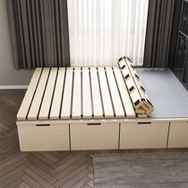 Solid wood tatami breathable folding hard bed board moisture-proof ribs rack Simple pine mattress shelf 1 51 8 meters