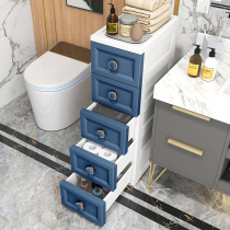European bathroom side cabinet side cabinet toilet toilet storage cabinet washing machine storage rack slit toilet rack