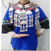Xiangxi collar embroidered embroidered clothes embroidered cloth shawl handmade with bead shawl processing accessories