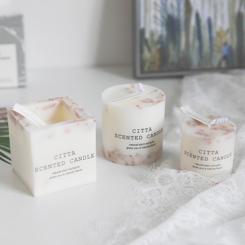 Aromatherapy candle gift box bedroom warm fragrance plant soybean wax decoration room romantic candlelight dinner exquisite