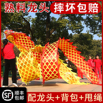 Fitness dragon with spin-colored band with tap square dance thrower dragon hand thrower dragon seniors 8 m juggle dragon color dragon sport