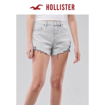  Hollister2021 summer new vintage high waist loose retro denim shorts women 309733-1