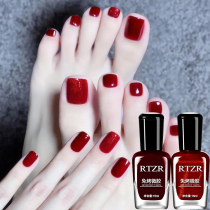 Charming red and white 2023 summer new popular no-baking non-peelable durable waterproof easy-to-coat quick-drying nail polish
