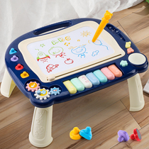 Childrens graffiti childrens small drawing board magnetic pen drawing home writing board rewritable baby toys 2-3 years old