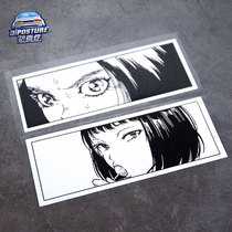 JDM anime Lollipop girl reflective waterproof car body modification car motorcycle electric car sticker decoration
