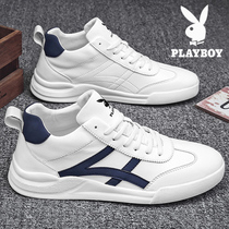 Flowers Playboy Mens Shoes Summer New High Help Small White Shoes Man Trend Breathable Plate Shoes Middle Bunch Sports Casual Boomer Shoes