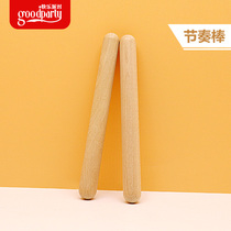 Orff Percussion Instrument Childrens Music Teaching Ares Kindergarten Rhythm Stick Wooden Early Education Play Stick
