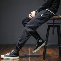 Mens casual trousers loose bunches feet 2021 Korean version of the trend sports Harlan tooling Joker Spring and Autumn Tide Brand Pants