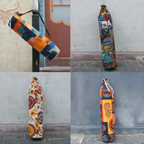 Retro ethnic style cotton thin yoga mat storage bag Ink ink painting men and women yoga bag shoulder Sports Backpack