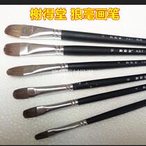 Eed Tang brush wolf howl gouache gourd painting pen acrylic round Peak wolf brush water absorption 6 sets