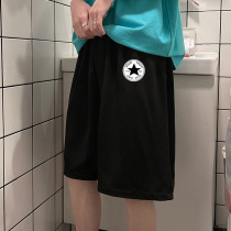 European and American hip hop shorts mens street oversize versatile half pants ins tide neutral style loose casual pants