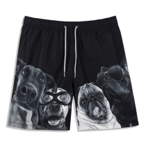 Can go to water men quick-drying five-point pants loose size holiday beach pants casual summer big pants short pants