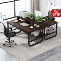 Computer desk and chair combination 2 4-person staff staff workbench Simple modern workbench Office desk